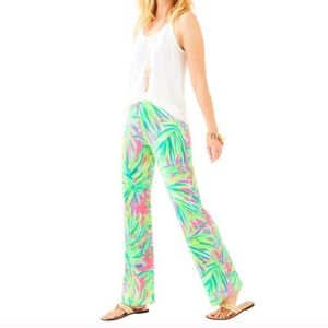 NWT Georgia May Palazzo in Tiki Pink Royal Lime